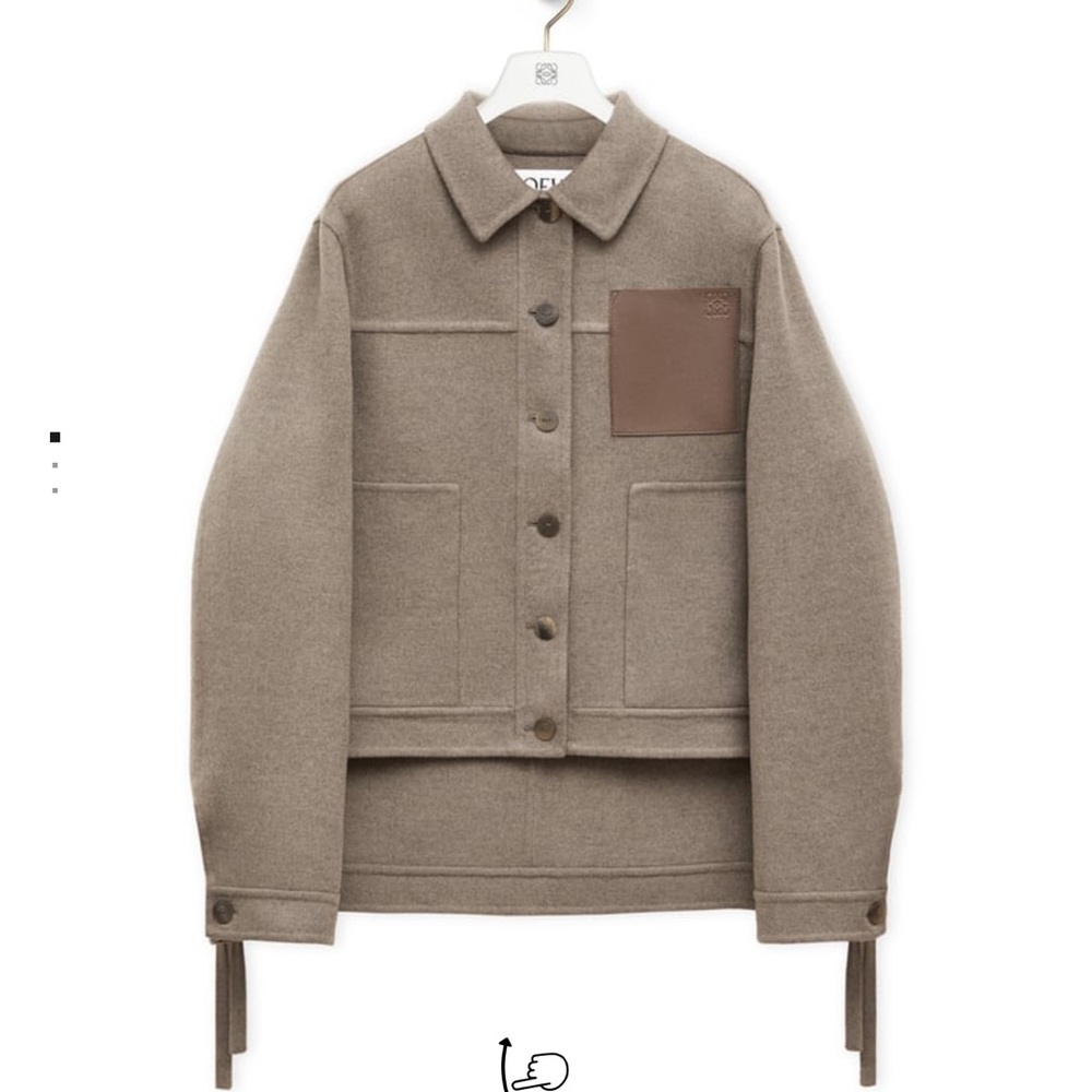 Loewe anagram wool/cashmere coat